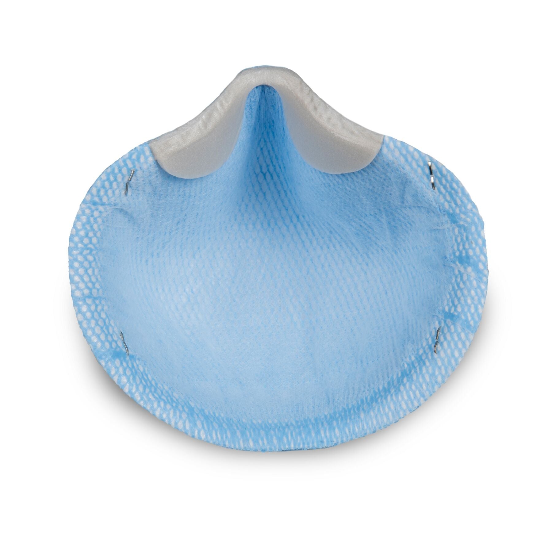 Inside view of nose foam flange on Moldex 1500 NIOSH N95
