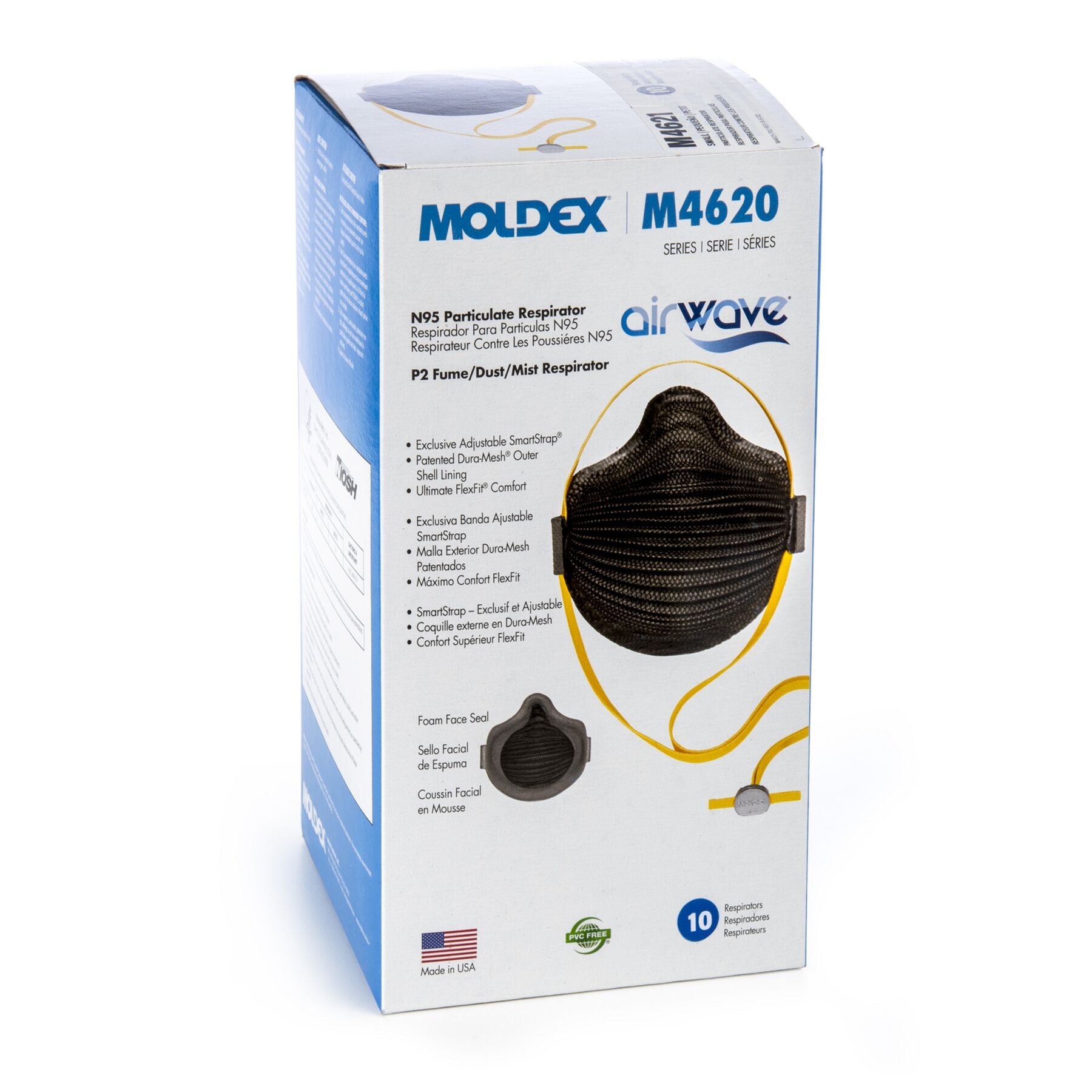 Moldex M4621 Airwave (Small) Black NIOSH N95 Respirator Mask