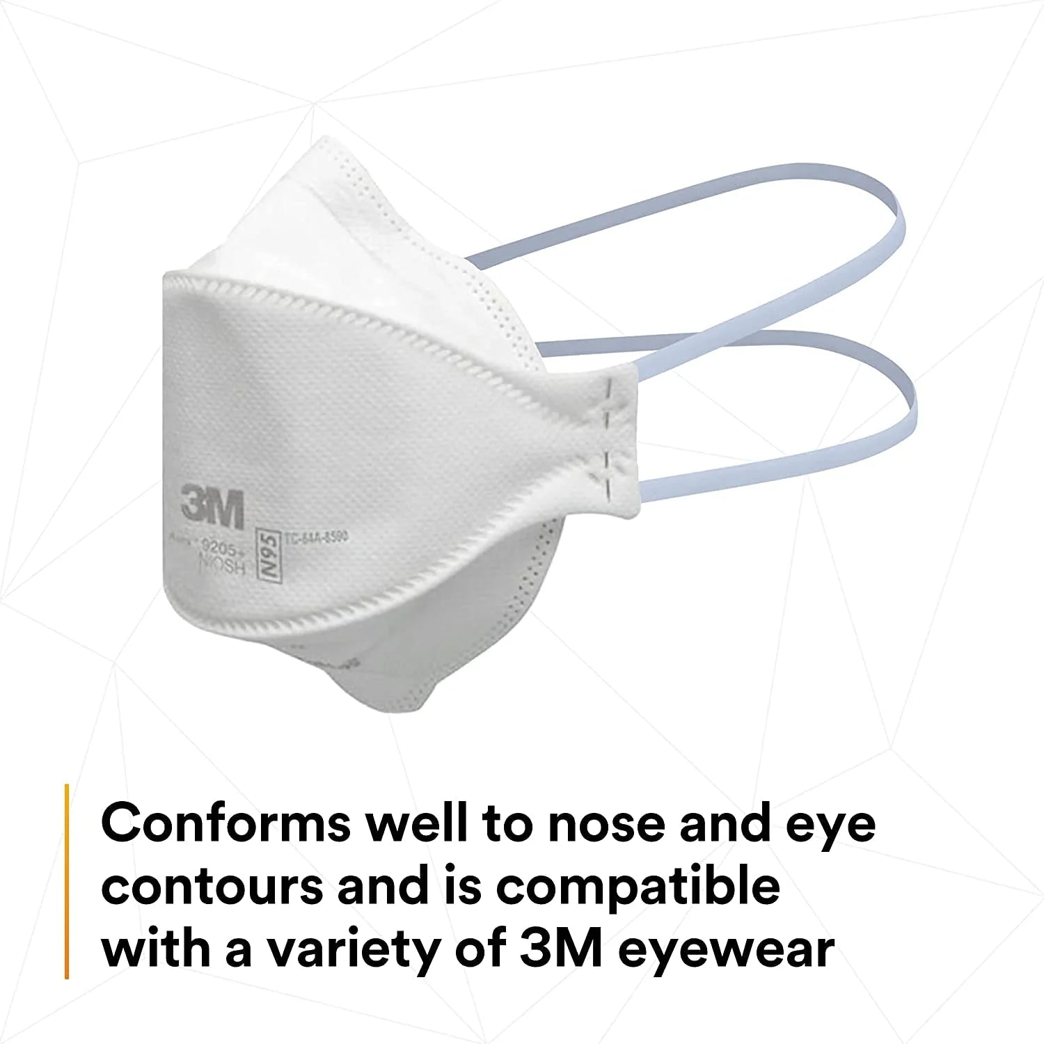 3M Aura 9205+ NIOSH N95 Respirator Mask - Made in USA