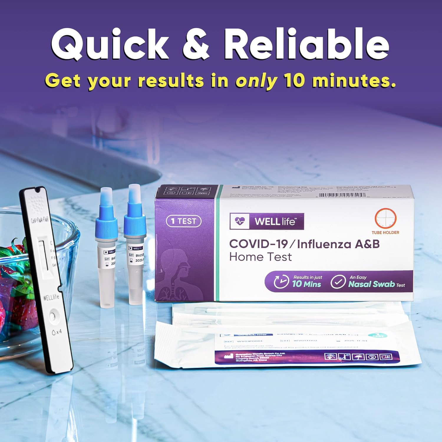 Well Life COVID-19 / Flu A&B Home Combo Test - Rapid Antigen